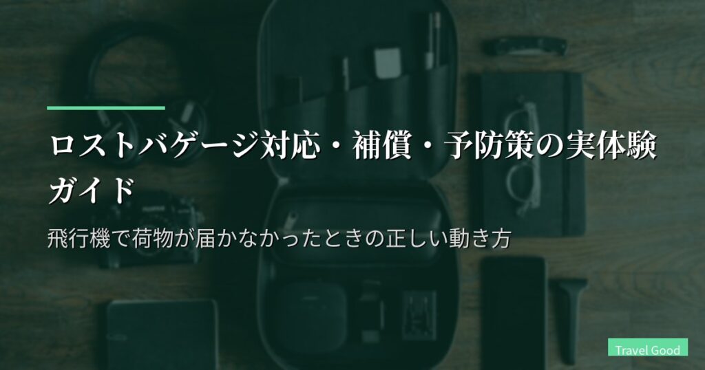 ロストバゲージ対応・補償・予防策の実体験ガイド｜飛行機で荷物が届かなかったときの正しい動き方