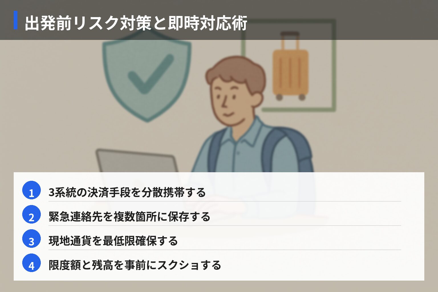 実体験エピソード（成功）：被害最小化・再発防止への具体的対策の図解・説明イラスト